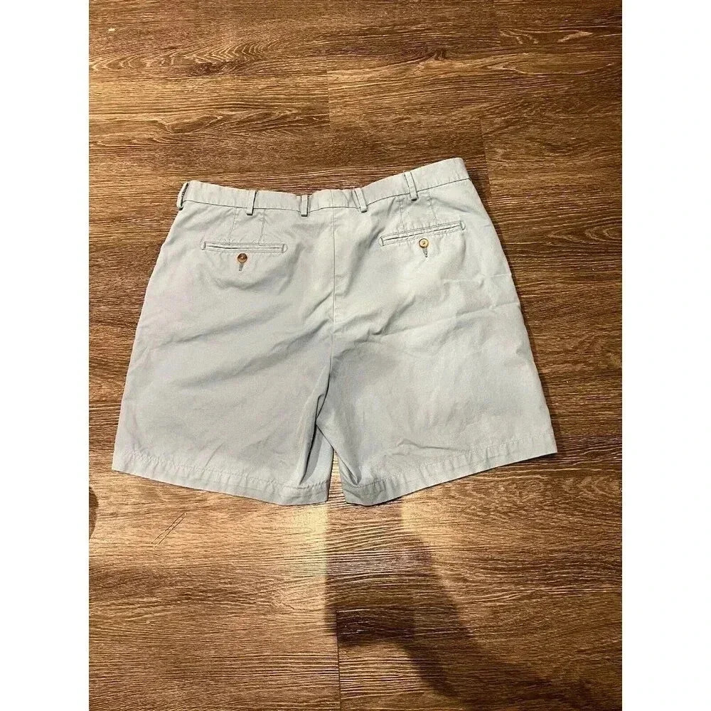 Peter Millar Flat Front Chino Shorts Golf Mens Size 38 Sky Blue Pima Cotton - Picture 6 of 7